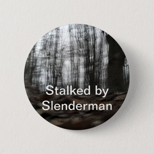 Badge Rond 5 Cm Forêt de Slenderman (Devant)
