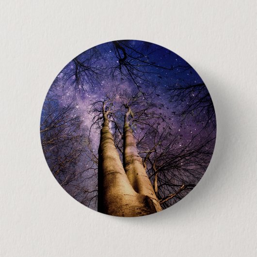 Badge Rond 5 Cm Forêt enchantée (Devant)