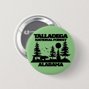 Badge Rond 5 Cm Forêt nationale de Talladega