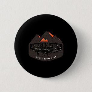 Badge Rond 5 Cm Forêt nationale de White Mountain, New Hampshire,