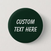 Badge Rond 5 Cm Forêt solide vert foncé (Devant)