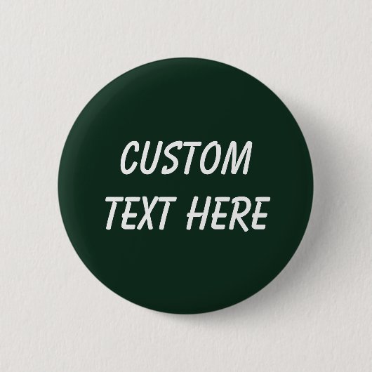 Badge Rond 5 Cm Forêt solide vert foncé (Devant)