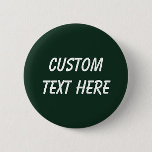Badge Rond 5 Cm Forêt solide vert foncé