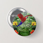 Badge Rond 5 Cm Forêt tropicale tropicale (Devant & derrière)