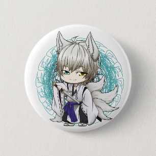 Badge Rond 5 Cm Forme de Miketsukami Youkai