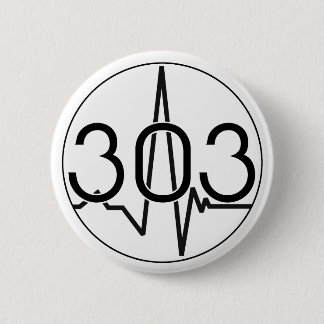 Badge Rond 5 Cm forme d'onde 303