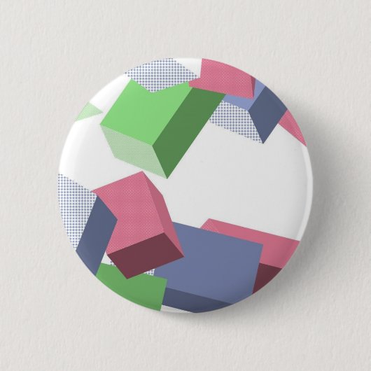 Badge Rond 5 Cm Formes Geo (Devant)