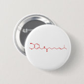 Badge Rond 5 Cm Formule chimique moléculaire Chili Capsaicin (Devant & derrière)