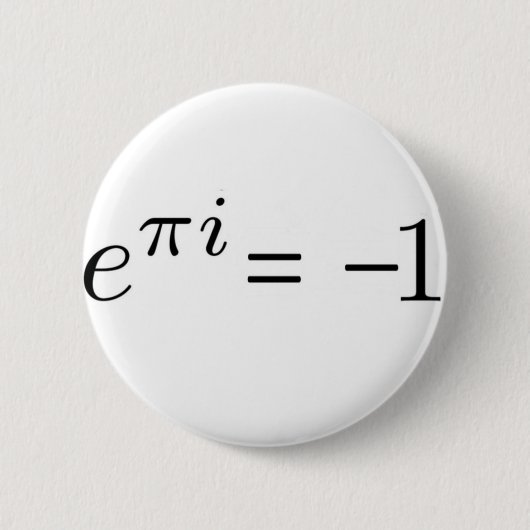 Badge Rond 5 Cm Formule d'Euler ! (Devant)
