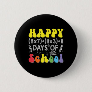 Badge Rond 5 Cm Formule Mathématique 100 Jours D'école Drôle Prof 