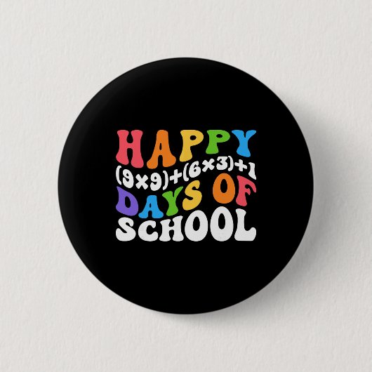 Badge Rond 5 Cm Formule Mathématique 100 Jours D'école Prof De Mat (Devant)