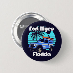 Badge Rond 5 Cm Fort Myers Floride