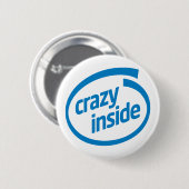 Badge Rond 5 Cm Fou à l'intérieur (Devant & derrière)