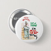 Badge Rond 5 Cm Fou au sujet de vous (Devant & derrière)