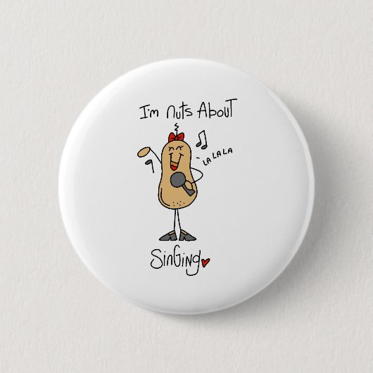 Badge Rond 5 Cm Fou de chant (Devant)