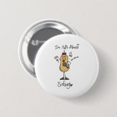 Badge Rond 5 Cm Fou de chant (Devant & derrière)