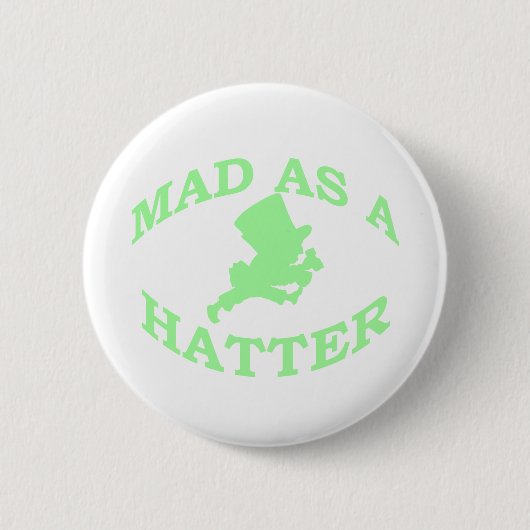 Badge Rond 5 Cm Fou en tant que chapelier (Devant)