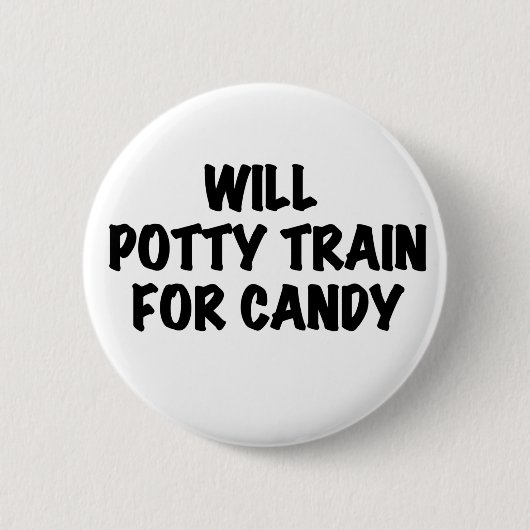 Badge Rond 5 Cm Fou train pour la sucrerie (Devant)