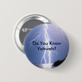 Badge Rond 5 Cm Foudre de YHWH (Devant & derrière)