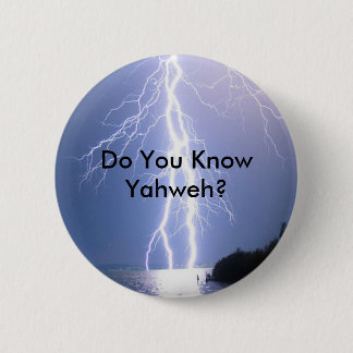 Badge Rond 5 Cm Foudre de YHWH