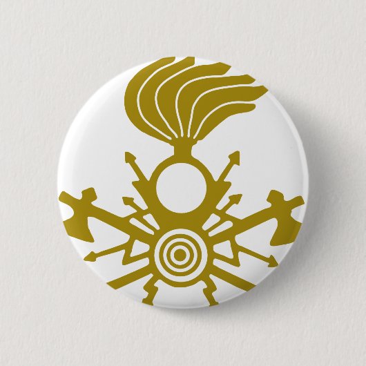 Badge Rond 5 Cm foudre-symbole (Devant)