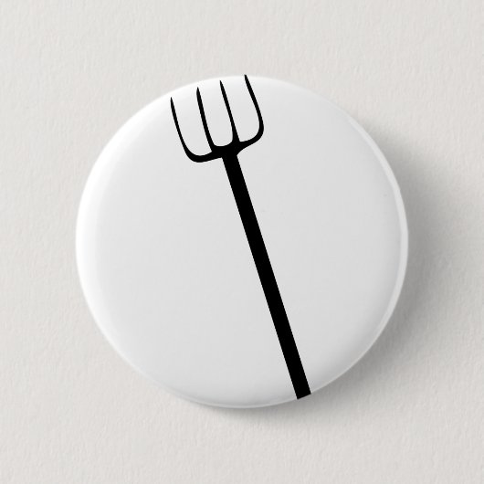 Badge Rond 5 Cm fourche noire (Devant)