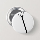Badge Rond 5 Cm fourche noire (Devant & derrière)