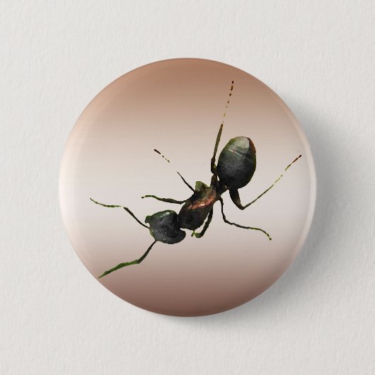 Badge Rond 5 Cm Fourmi (Devant)