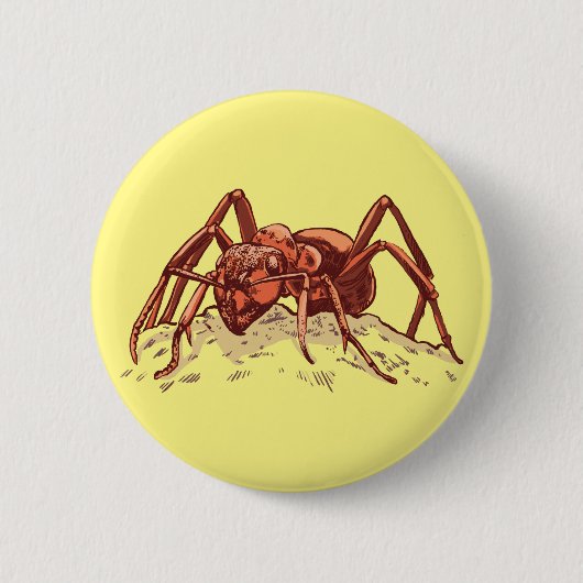 Badge Rond 5 Cm Fourmi - Insecte travailleur (Devant)