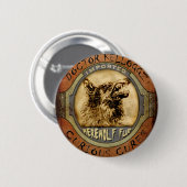Badge Rond 5 Cm Fourrure de loup-garou (Devant & derrière)
