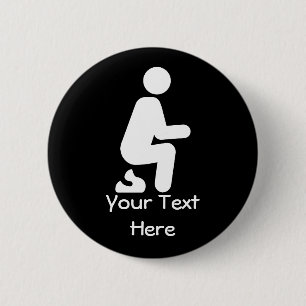 Badge Rond 5 Cm Foutaise de Personnaliser POOP Funny