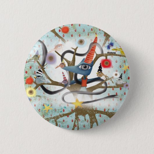 Badge Rond 5 Cm Fox (Devant)