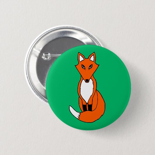 Badge Rond 5 Cm Fox (Devant & derrière)