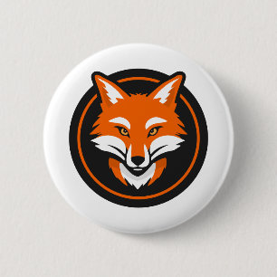 Badge Rond 5 Cm Fox