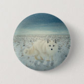 Badge Rond 5 Cm Fox arctique (Devant)