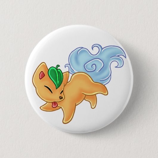 Badge Rond 5 Cm Fox d'esprit (Devant)