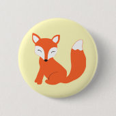 Badge Rond 5 Cm Fox mignon de bébé de région boisée (Devant)