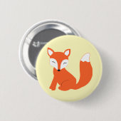 Badge Rond 5 Cm Fox mignon de bébé de région boisée (Devant & derrière)