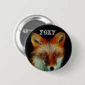 Badge Rond 5 Cm Fox rouge (Devant & derrière)