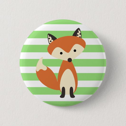 Badge Rond 5 Cm Fox rusé (Devant)
