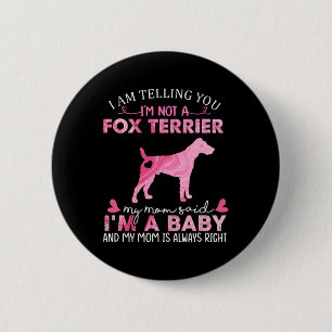 Badge Rond 5 Cm Fox Terrier Maman