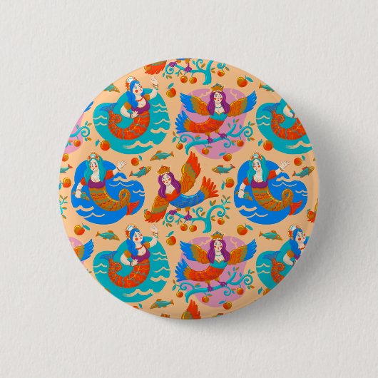 Badge Rond 5 Cm Foyers et sirènes (Devant)
