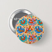 Badge Rond 5 Cm Foyers et sirènes (Devant & derrière)