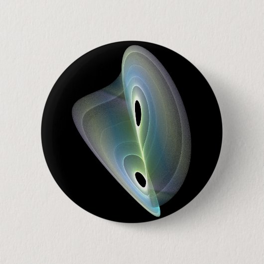 Badge Rond 5 Cm fractal pastel (Devant)