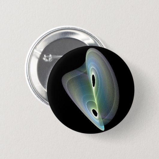 Badge Rond 5 Cm fractal pastel (Devant & derrière)