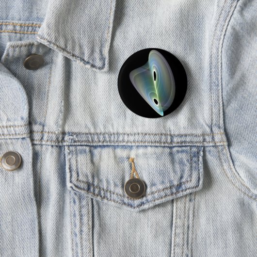 Badge Rond 5 Cm fractal pastel (En situation)