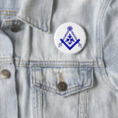 Badge Rond 5 Cm Fractale de maçon (En situation)