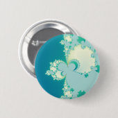 Badge Rond 5 Cm Fractale des champignons (Devant & derrière)