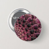 Badge Rond 5 Cm Fractale rose (Devant & derrière)