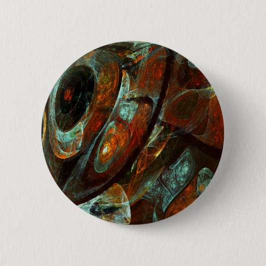 Badge Rond 5 Cm Fractionner l'art Abstrait (Devant)